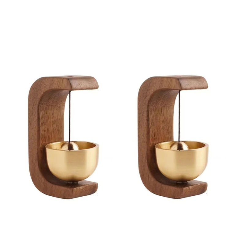 Door Bell Wooden Wind Chimes Wireless Doorbell Entrance Door Bell Decorative Wind Bell for Home Opening Home Decoration
