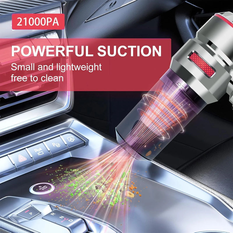 Car vacuum cleaner, small, high suction, household car, portable, inflatable, dual-use handheld car dust blower/hair dryer
