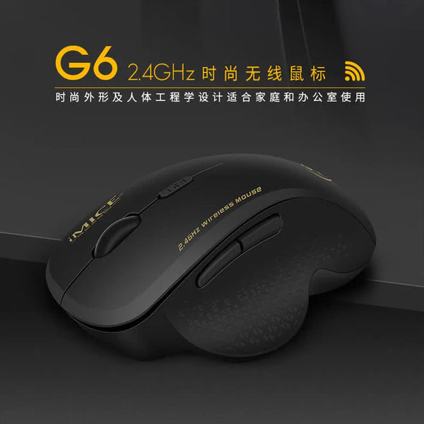iMICE Wireless Gaming Mouse – 2.4GHz, 1600 DPI, Ergonomic