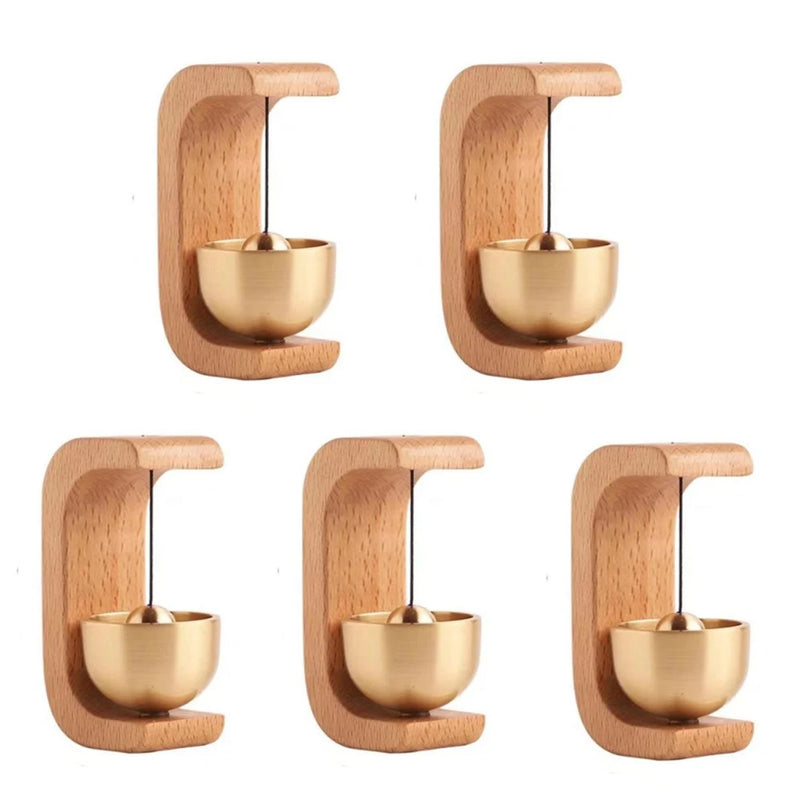 Door Bell Wooden Wind Chimes Wireless Doorbell Entrance Door Bell Decorative Wind Bell for Home Opening Home Decoration