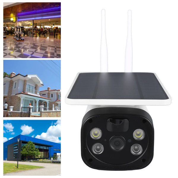 Solar Outdoor Camera Solar Security Camera Wireless WiFi HD Full Color Night Vision IP67 Waterproof Surveillance Outdoor Camera