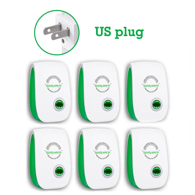 Electricity Saving Box US/EU Adapter Intelligent Power Factor Saving Device Smart Power Saver Cost Reducing Home Office