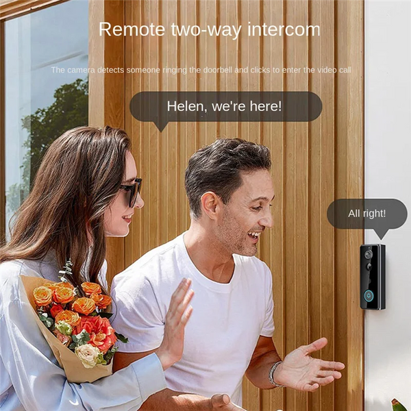 ABUO-Wireless Doorbell With Camera Door Bell Camera Wireless Doorbell Camera Wireless Outdoor