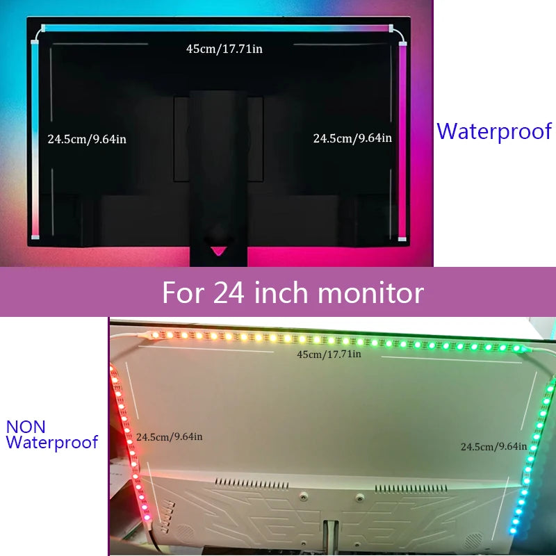 Computer Screen Synchronization Light Strip Monitor Ambilight LED Lights Ambient Lighting PC Backlight Pickup Light Game Room