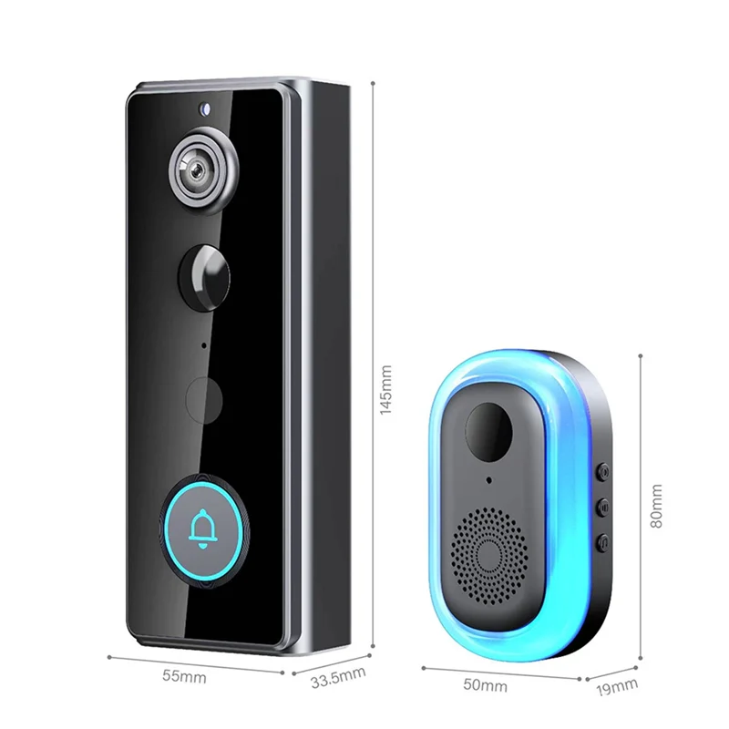ABUO-Wireless Doorbell With Camera Door Bell Camera Wireless Doorbell Camera Wireless Outdoor