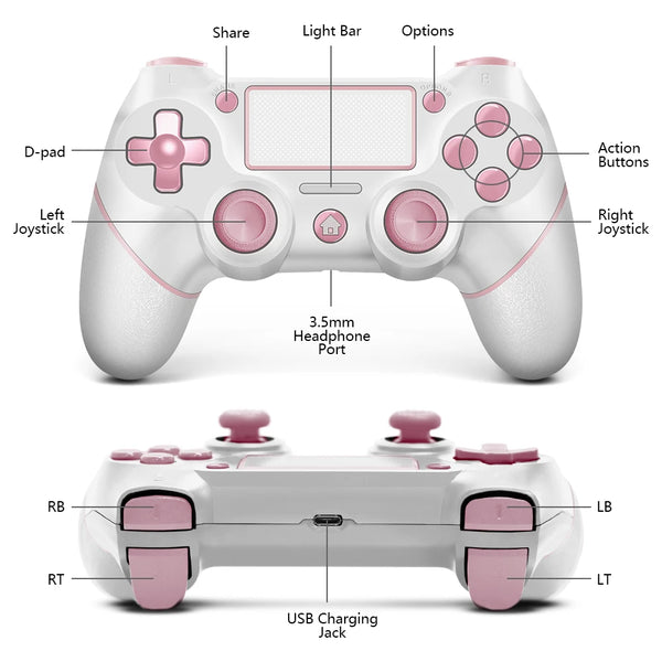 AceGamer Pink Wireless Controller