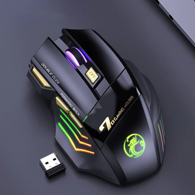 iMICE GW-X7 Wireless Gaming Mouse – 3200 DPI, Dual Mode, 7 Keys