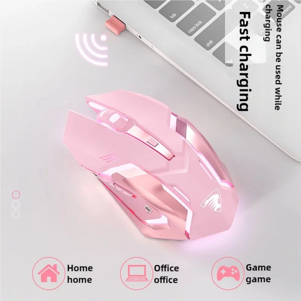 Wireless RGB Gaming Mouse – Optical, Ergonomic, USB