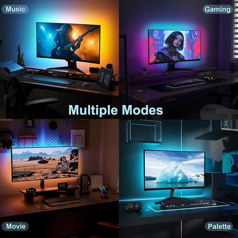 Computer Screen Synchronization Light Strip Monitor Ambilight LED Lights Ambient Lighting PC Backlight Pickup Light Game Room