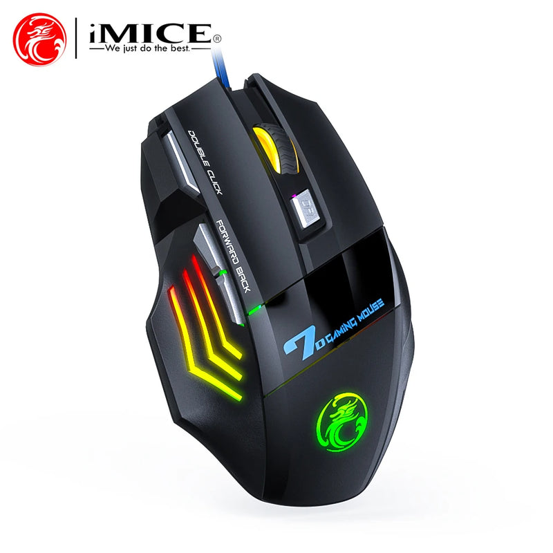 Ergonomics Backlit Keyboard Wired Gaming Keyboard waterproof Luminous keyboard And Mouse Set for Gamer PC Laptop