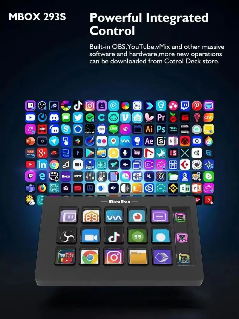 Streaming Controller – 15-Key Customizable Stream Deck