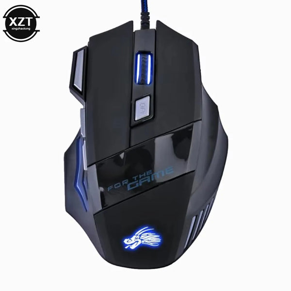 Wired Gaming Mouse – 7 Buttons, 5500 DPI, Backlit