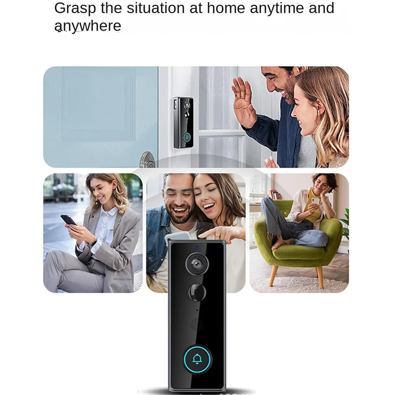 ABUO-Wireless Doorbell With Camera Door Bell Camera Wireless Doorbell Camera Wireless Outdoor